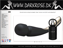 Tablet Screenshot of darkrose.dk
